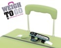 Weigh To Go is a luggage tag with a digital scale