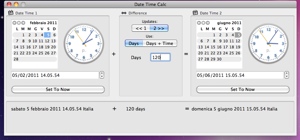 Date Time Calc is date calculating utility for Mac OS X