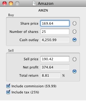 Stock Calculator Release 2 available for Mac OS X