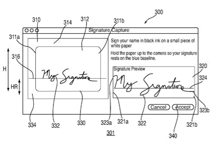 Apple working on a means of capturing digital signatures