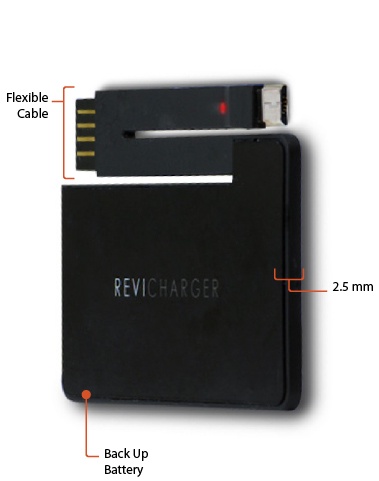 Revi Charger is new battery, phone cable/charger