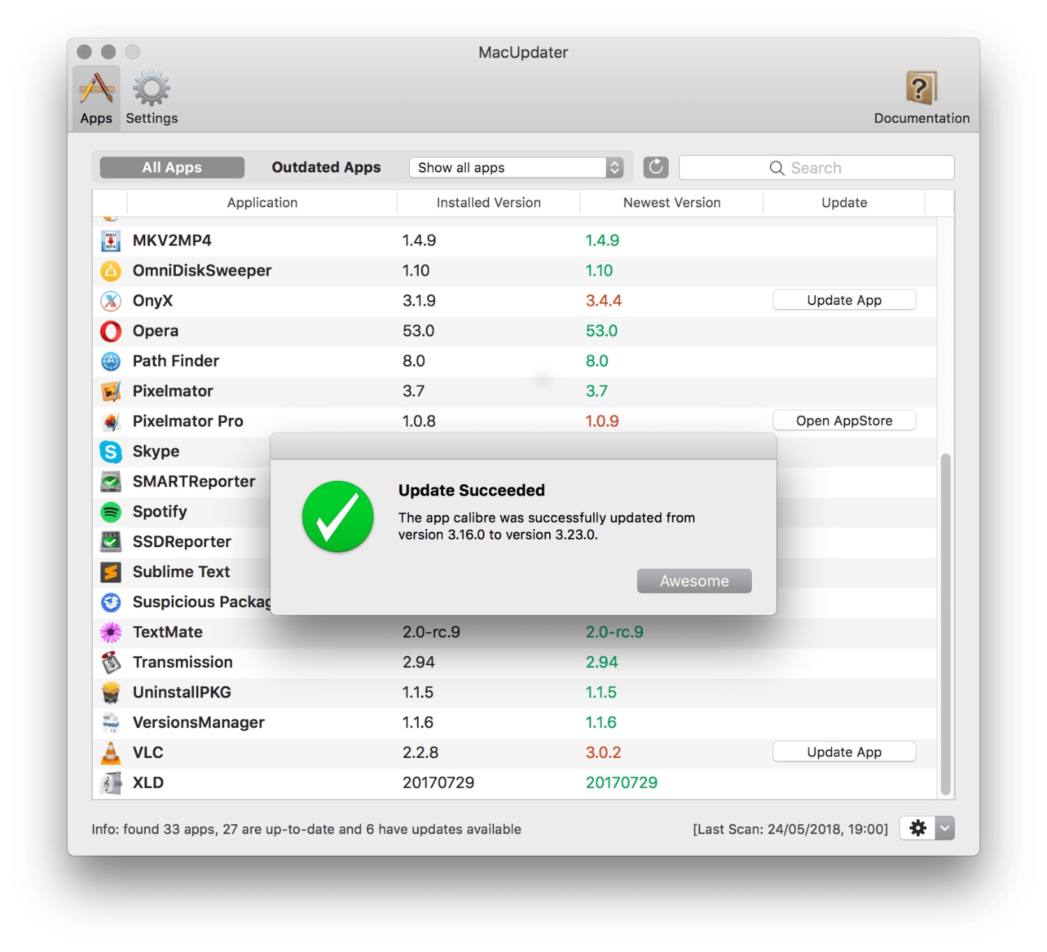 MacUpdater for macOS upgraded to version 1.2.7