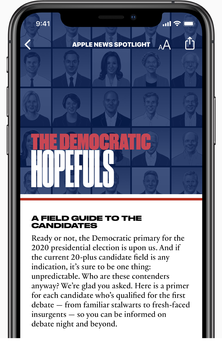 Apple News launches candidate guide ahead of 2020 Democratic debates
