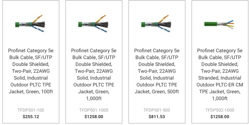 L-com introduces new Category 5e-Rated, Profinet Bulk Cable, more