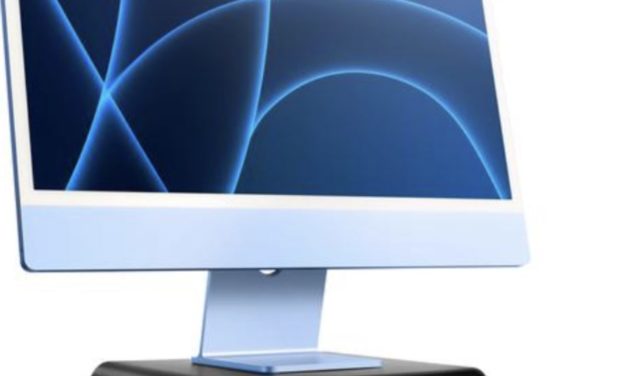 Curve Riser is a useful stand for a 24-inch iMac, but isn’t height-adjustable