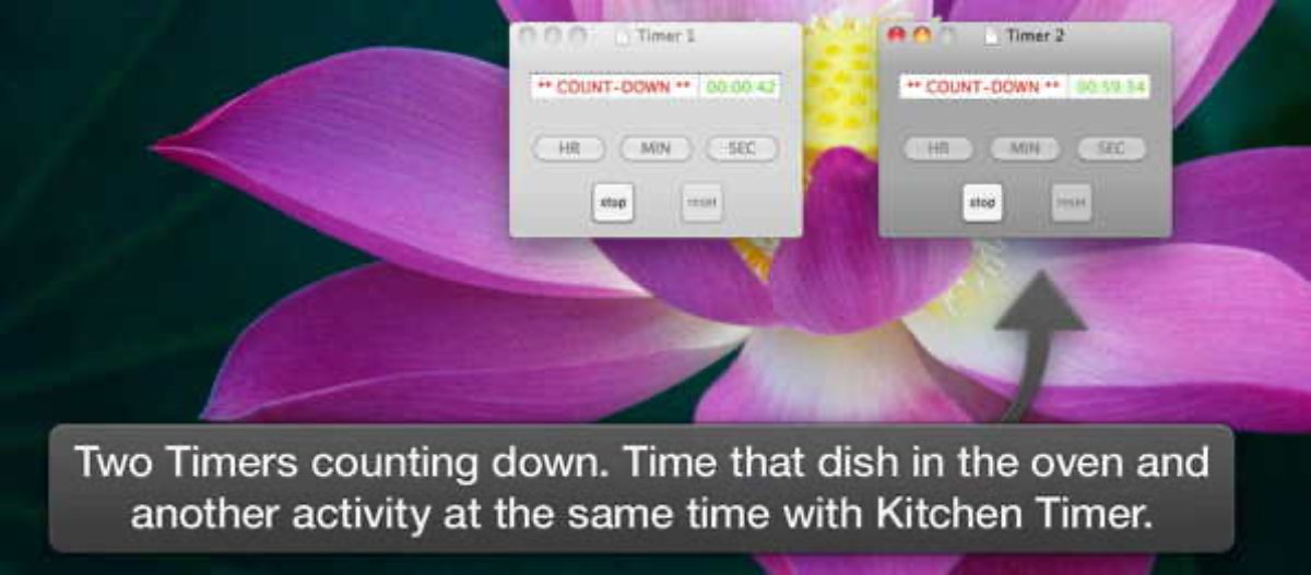 Kitchen Timer is an easy-to-use, flexible timer for your Mac