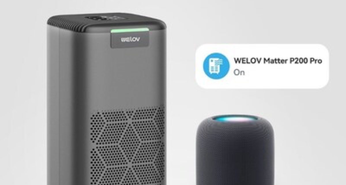 Welov Matter P200 Pro Smart Air Purifier Now Compatible with Apple Home