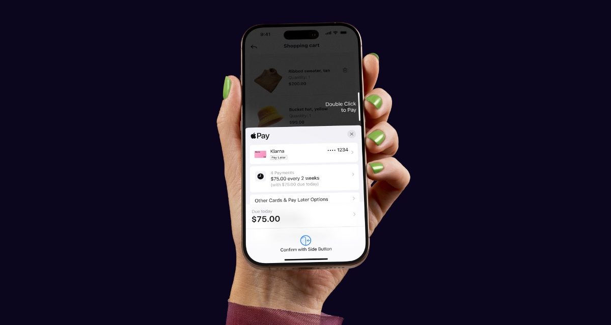 Klarna Payment Options Now Available at Checkout on Apple Pay In-App and Online