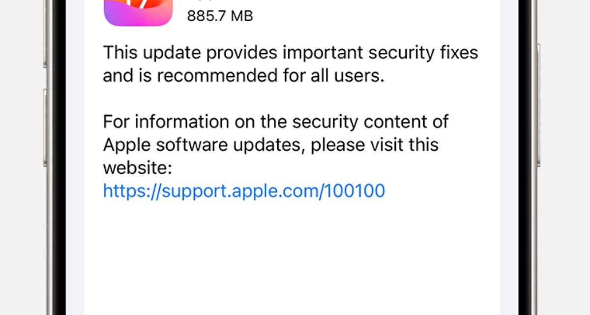 Apple releases iOS 17.7.1 with security fixes