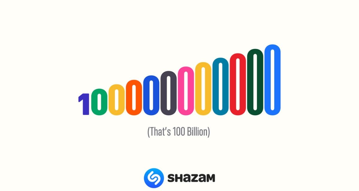 Apple’s Shazam app has now officially surpassed over 100 billion song recognitions 