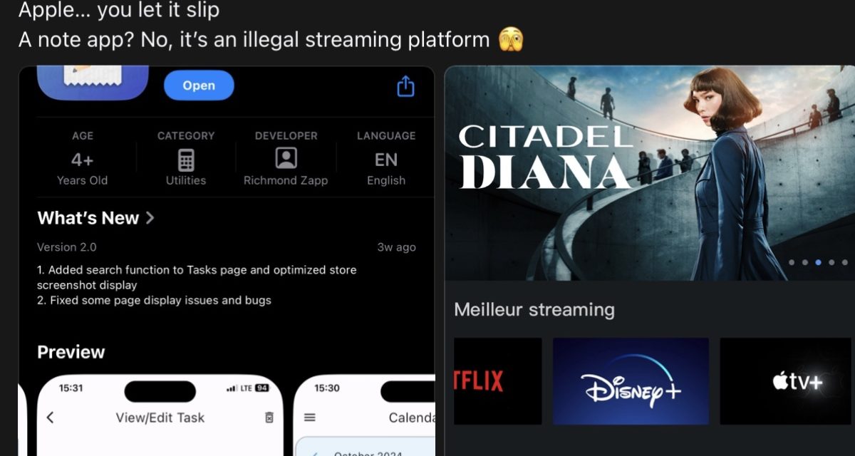 Another illegal streaming app has made its way to the App Store 