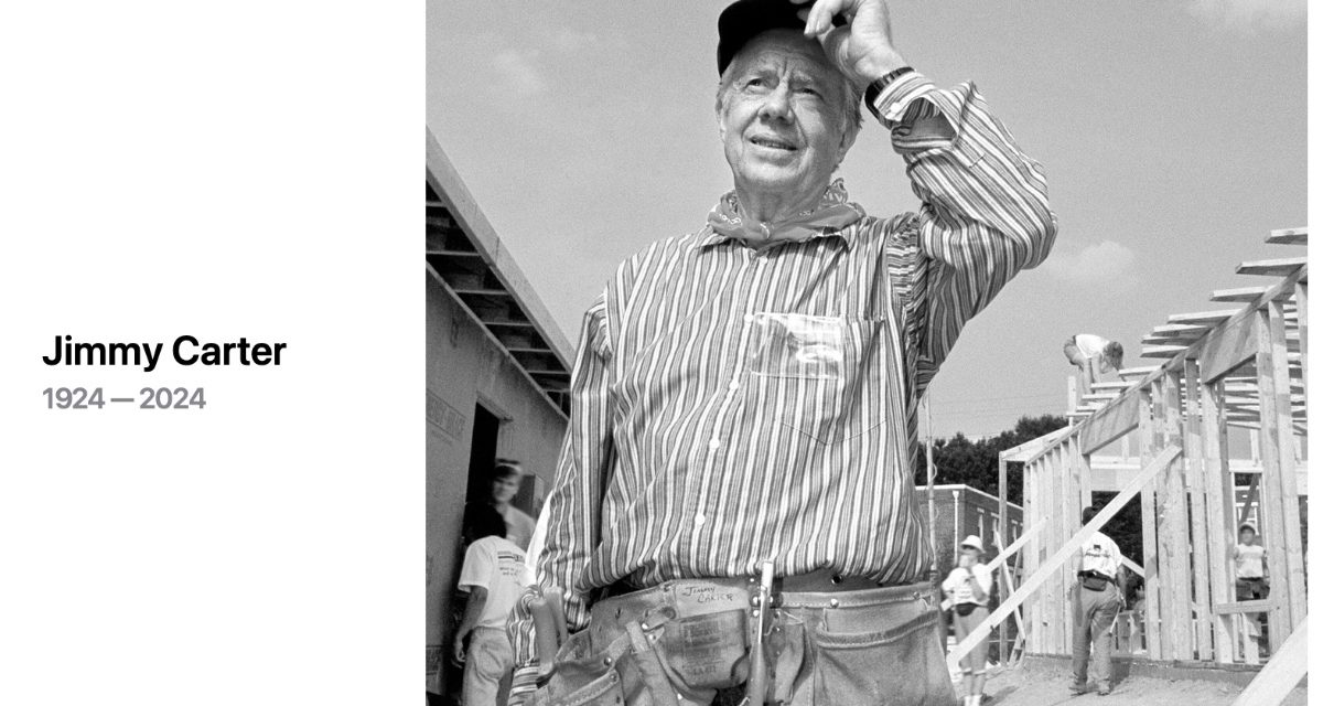 Apple updates its homepage to honor the late President Jimmy Carter