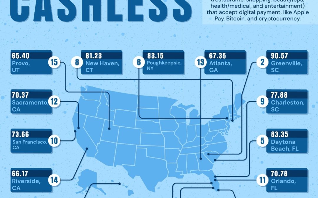 These are the top five cities that accept Apple Pay