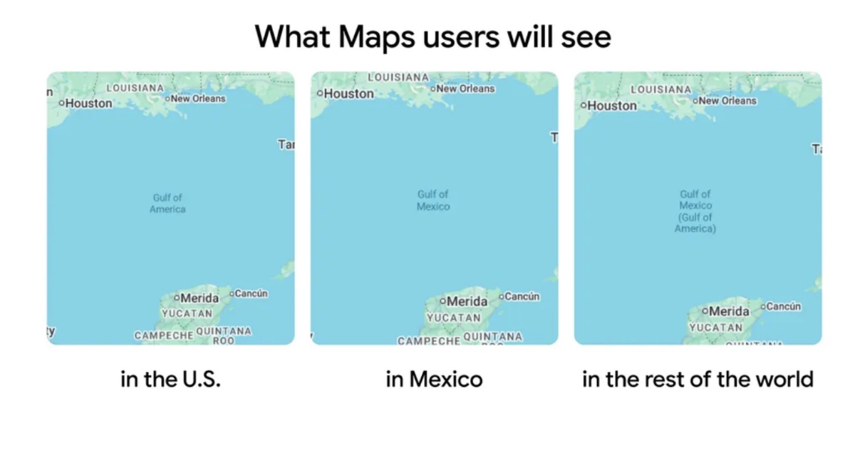 Apple is renaming the Gulf of Mexico to the Gulf of America in its Maps app